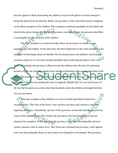 Turn of the screw essay help Turn of the screw essay help