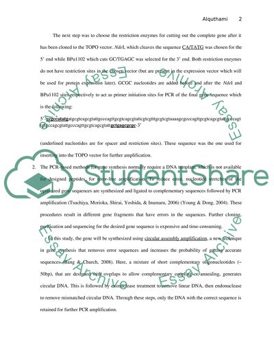 Synthetic Protein Expression