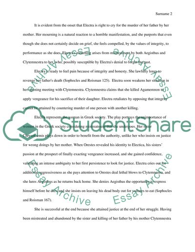Sophocles electra essay picture