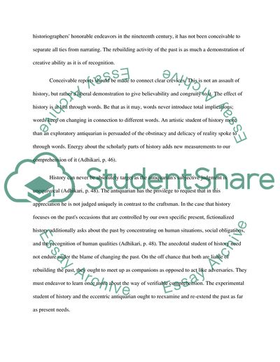 The propinquity of exploratory history and anecdotal history