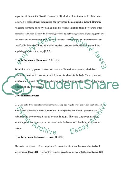 Growth Regulation Hormone