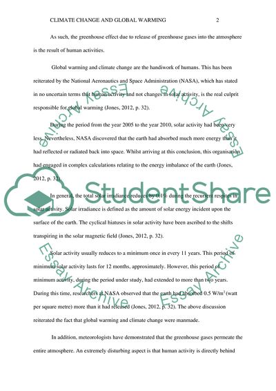 Human Agency is at the Root of Climate Change and Global Warming