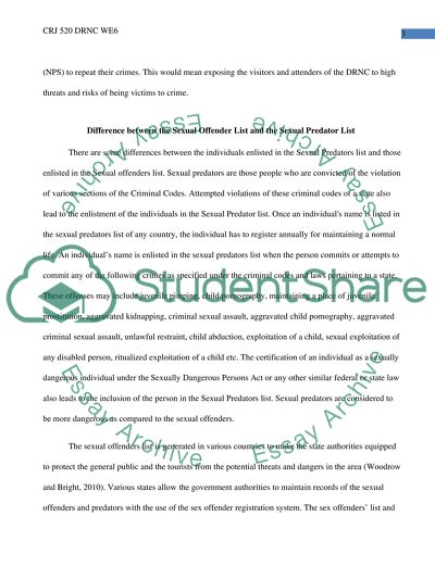 Risks Posed by Sex Offenders