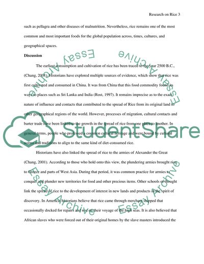 Economical and Biological Importance of Rice