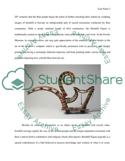 Powerful Symbols Through Indigenous Art as the Hornbill Figure