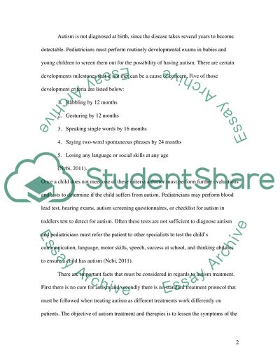 Autism as a Neurobiological Disorder