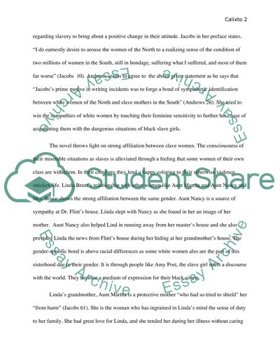 Harriet Jacobs: Incidence in the Life of a Slave Girl