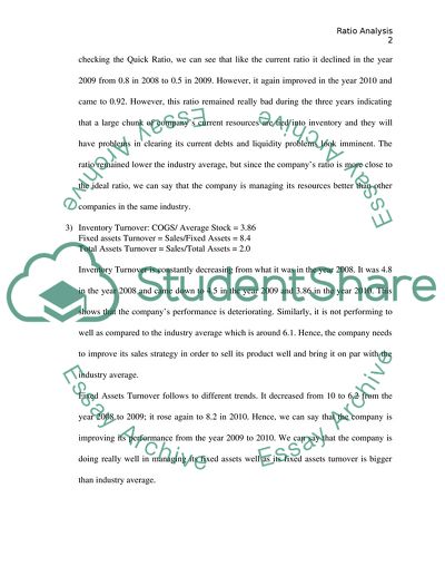 Ratios for Inter-Company Comparisons