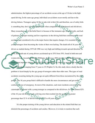 Raising the minimum age for a drivers license from 16 to 17 in all states