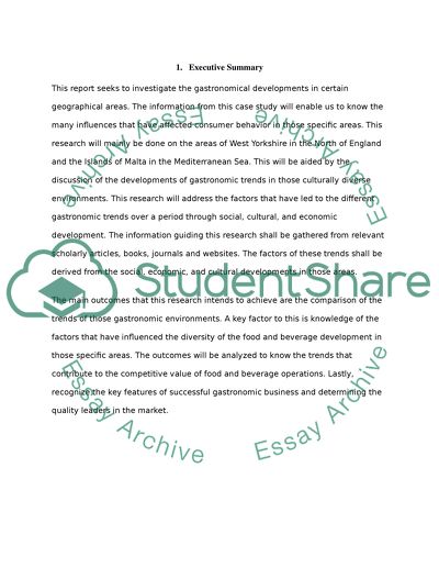 Gastronomical Developments in West Yorkshire and Malta