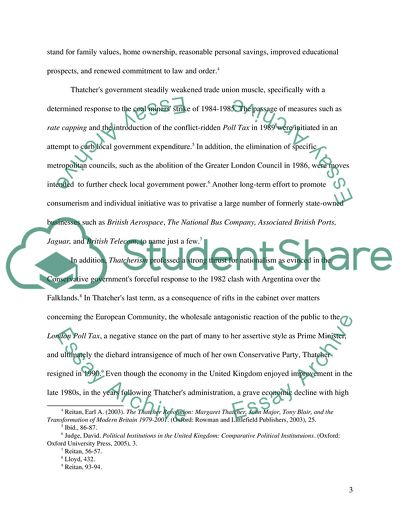 The Politics of Thatcherism