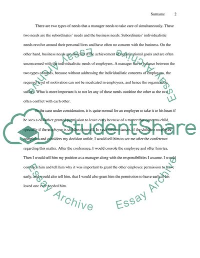 Business Ethics Case Analysis