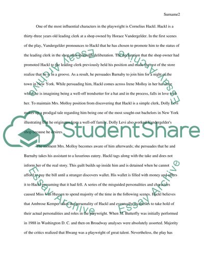 Visual Arts - David Henry Hwang