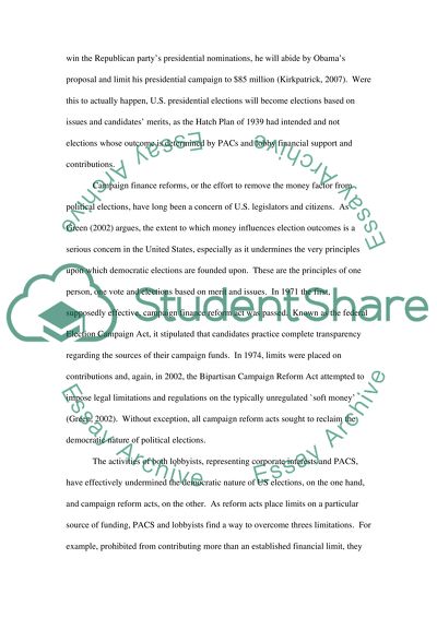 Current to American Policits