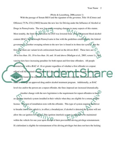 Pennsylvania Drunk Driving Laws