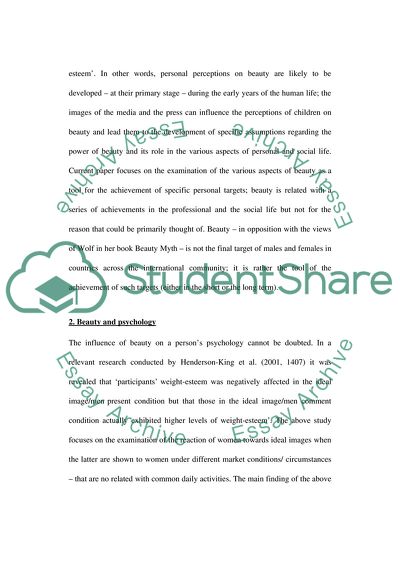 Defending beauty as in Whats wrong with beauty and being beautiful