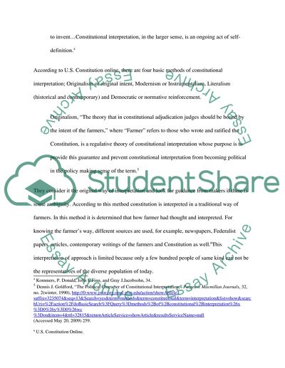 Constitutional Interpretations