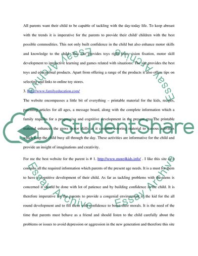 Parenting Websites Issues