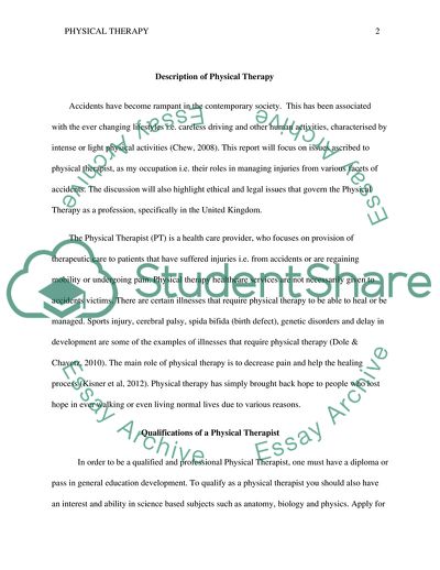 Issues facing Physical Therapists in the UK