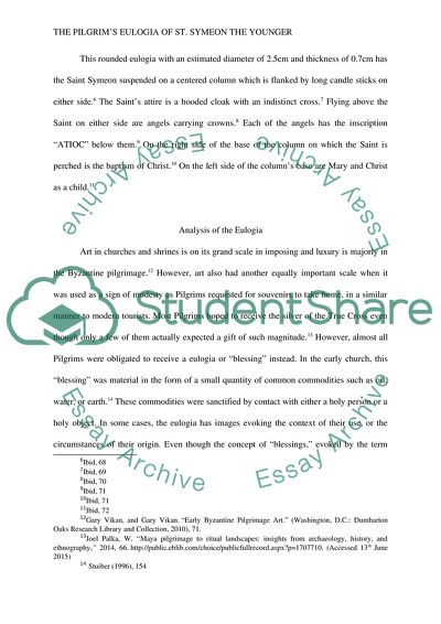 The Pilgrims Eulogia of St. Symeon the Younger