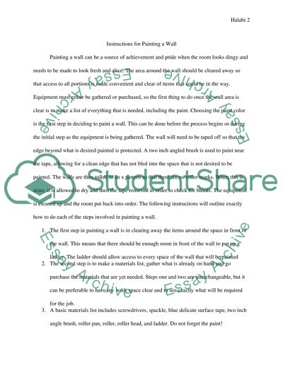 English - Writing Directions