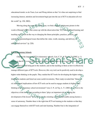 ict meaning in education essay