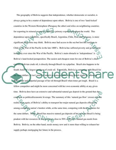 Bolivia Is High in the Andes