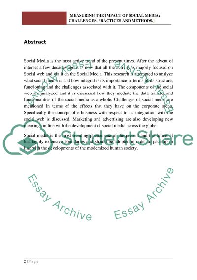 Challenges, Practices and Methods as Provided by the Social Media