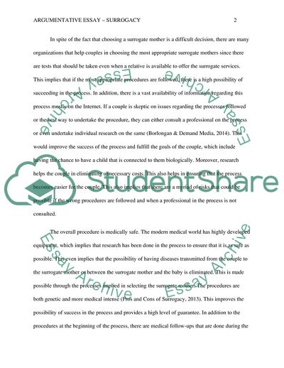 Surrogacy Is Justifiable