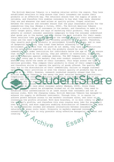 Managing Market Relationships