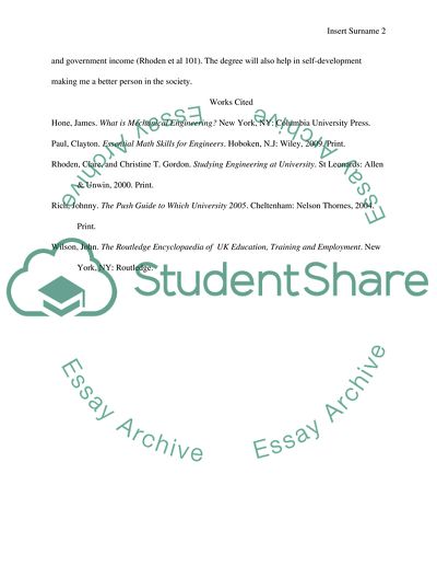 Personal statement to a university in the UK