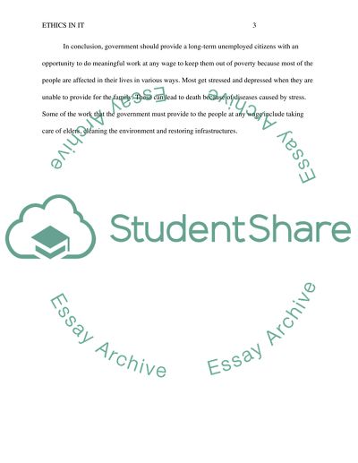 Ethics in IT: Role of Government