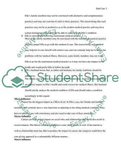 End Care While Terminal Illness