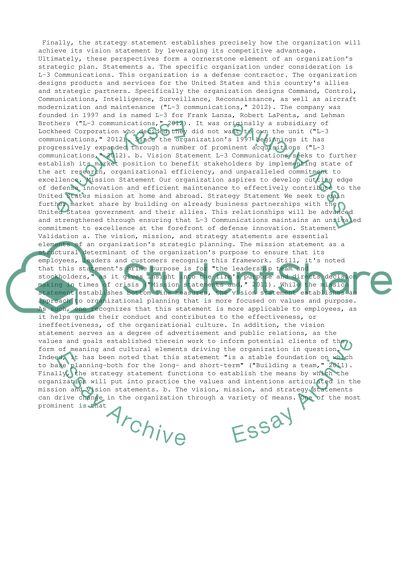 Vision Paper Case Study