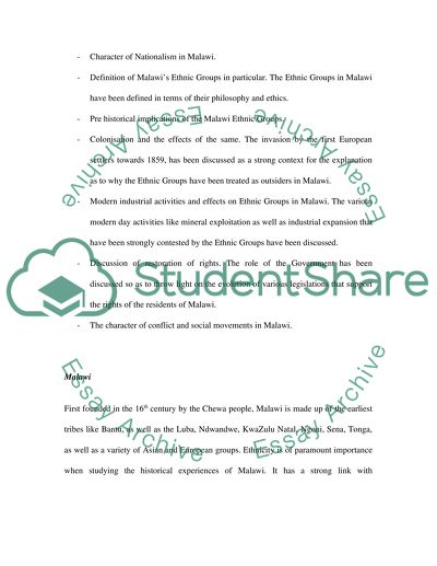 Nationalism in Malawi