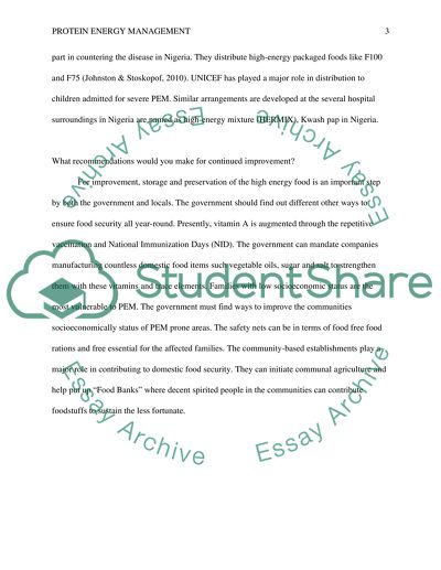 Protein Energy Management in Mexico