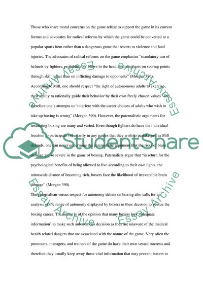 Why and How the Negative Opinions on Boxing Are Justified