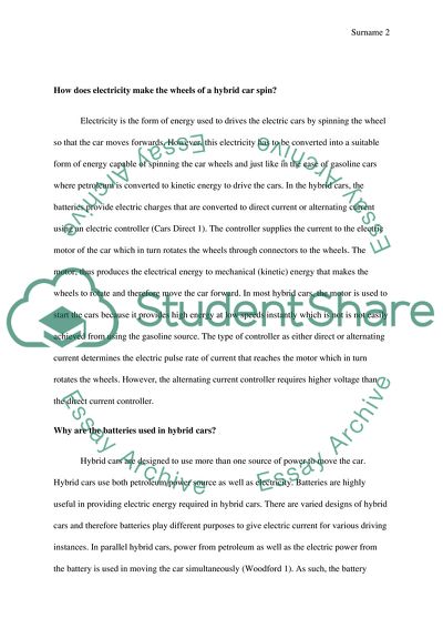 Electric and Hybrid Cars