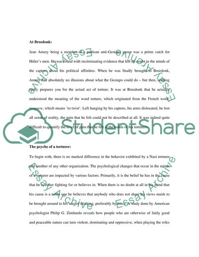 Horrible Impact of Nazi Concentration Camps