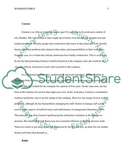 Ethical Decisions in Leadership