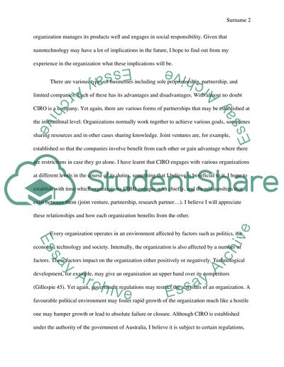 The Commonwealth Scientific and Industrial Research Organization