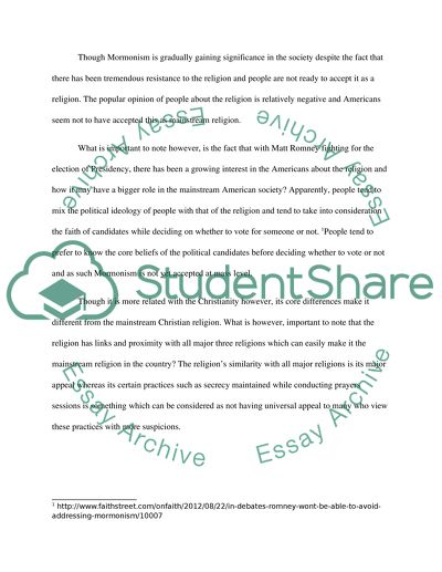 In Debates Romney wont Be Able to Avoid Addressing Mormonism