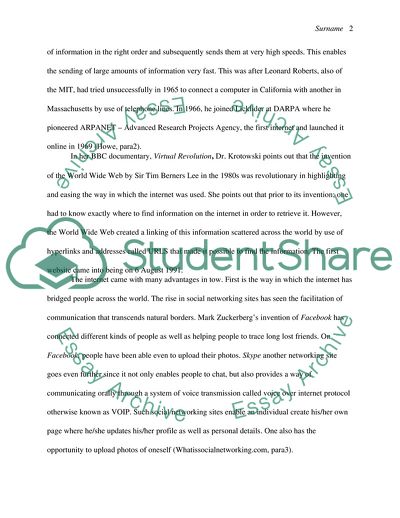 Todays Use of the Internet