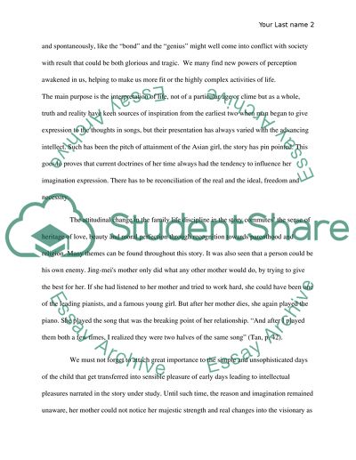 Two Kinds by Amy Tan