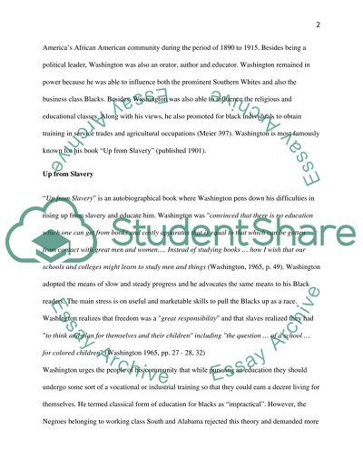 Educational Thought for Black Advancement