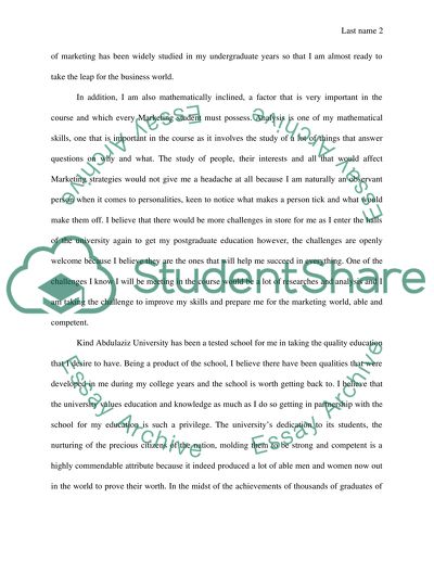 The Quality Education by King Abdulaziz University: Skills for the Marketing