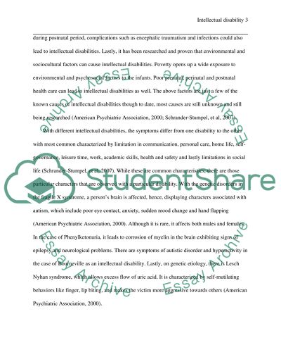 Causes, Diagnosis, Description and Manifestations of Mental Retardation