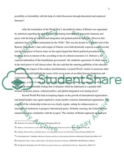 International Organization and Global Governance