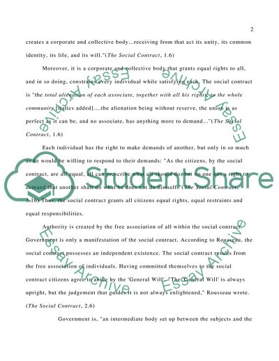 Theory of the Social Contract by Hobbes, Rousseau, Smith and Kant