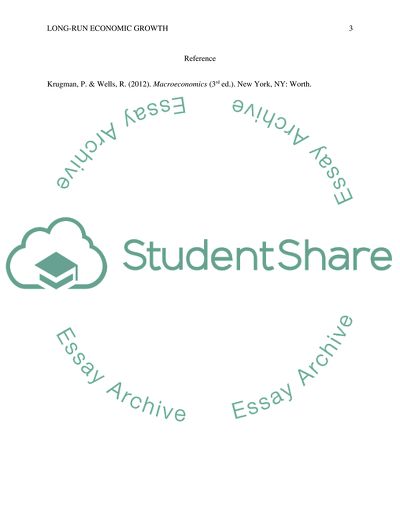 Long-Run Economic Growth by Krugman and Wells